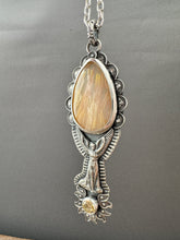 Load image into Gallery viewer, Angel with Sagenite in Agate and Citrine