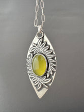 Load image into Gallery viewer, Fern and Vesuvianite pendant