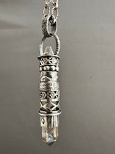 Load image into Gallery viewer, Quartz Crystal and Vintage Swarovski Medallion