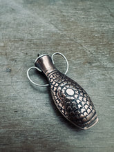 Load image into Gallery viewer, Amphora Pendant with etched hand drawing 2
