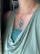 Load image into Gallery viewer, Labradorite Sacred Heart pendant