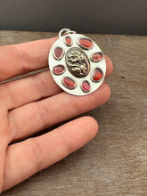 Load image into Gallery viewer, Bronze Water dragon with garnets and tourmaline