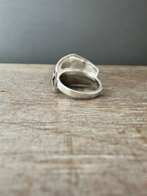 Load image into Gallery viewer, Medium Size 9.25 sacred heart shield ring