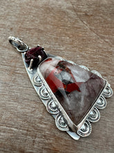 Load image into Gallery viewer, Rare Window Stone and Red Spinel crystal