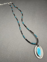 Load image into Gallery viewer, Enameled Oval Pendant
