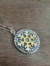 Load image into Gallery viewer, Single Snowflake with Gold