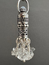 Load image into Gallery viewer, Handmade herkimer crystal Tassel with blue chalcedony