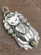 Load image into Gallery viewer, Jewel Cat with Green stones
