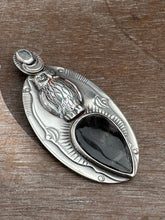 Load image into Gallery viewer, Hypersthene Owl Pendant