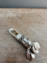 Load image into Gallery viewer, Handmade Feather Tassel with Quartz Crystal