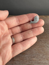 Load image into Gallery viewer, Silver Fish pin, lapel pin, scatter pin