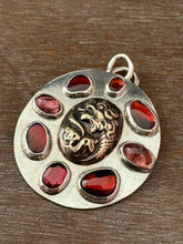 Load image into Gallery viewer, Bronze Water dragon with garnets and tourmaline
