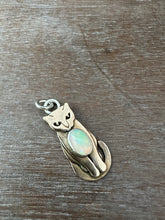 Load image into Gallery viewer, Bronze Kitty pet with Opal