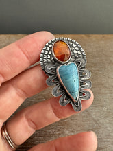 Load image into Gallery viewer, Leland Blue and Orange Kyanite Sacred Heart