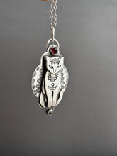 Load image into Gallery viewer, Jewel Cat with Garnets