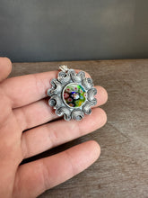 Load image into Gallery viewer, Millefiori glass pendant with moons