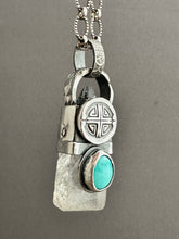 Load image into Gallery viewer, Quartz and turquoise necklace