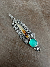 Load image into Gallery viewer, Montana agate and Amazonite medallion