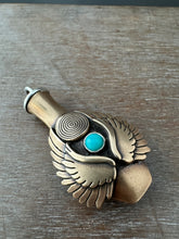 Load image into Gallery viewer, Winged Vessel with turquoise