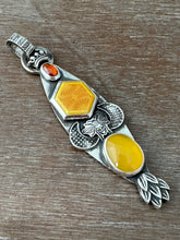 Load image into Gallery viewer, Bee and moons pendant