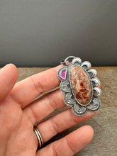 Load image into Gallery viewer, A Unique Cobalto Calcite with a garnet accent