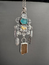 Load image into Gallery viewer, Small Golden Lion with Apatite, and Imperial Tooaz