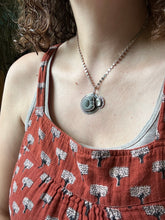 Load image into Gallery viewer, Fairy stone and grey spinel pendant