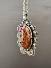 Load image into Gallery viewer, A Unique Cobalto Calcite with a garnet accent