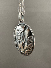 Load image into Gallery viewer, Double sided Jewel Cat with a golden sheen obsidian