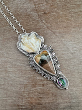 Load image into Gallery viewer, Plume Agate and Morrisonite Sacred Heart