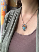 Load image into Gallery viewer, Leland Blue and Orange Kyanite Sacred Heart