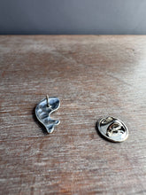 Load image into Gallery viewer, Silver Fish pin, lapel pin, scatter pin