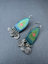 Load image into Gallery viewer, Green Door Enamel Earrings