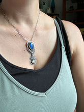 Load image into Gallery viewer, Angel with Labradorite and Herkimer Crystal