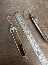 Load image into Gallery viewer, Bird and Brazilian Polychrome Jasper Earrings