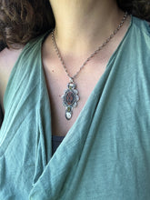 Load image into Gallery viewer, Mountain Lion cloisonne and crystal Pendant