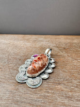 Load image into Gallery viewer, A Unique Cobalto Calcite with a garnet accent