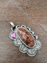 Load image into Gallery viewer, A Unique Cobalto Calcite with a garnet accent