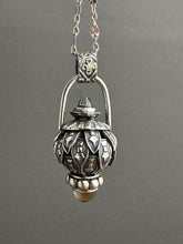 Load image into Gallery viewer, Vintage crystal and citrine dragon egg medallion