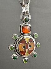 Load image into Gallery viewer, Cloisonné and Ombré gems