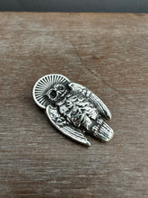 Load image into Gallery viewer, Sterling silver owl pendant/brooch