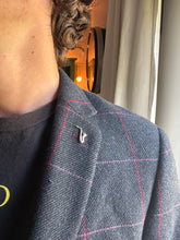 Load image into Gallery viewer, Silver Saxophone pin, lapel pin, scatter pin