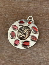 Load image into Gallery viewer, Bronze Water dragon with garnets and tourmaline