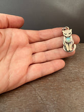 Load image into Gallery viewer, Bronze Kitty pet with Opal
