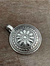 Load image into Gallery viewer, Silver fish parable pendant with abalone