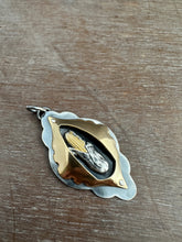 Load image into Gallery viewer, Silver and brass corn pendant