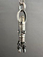 Load image into Gallery viewer, Smokey Quartz Crystal and Vintage Swarovski Medallion
