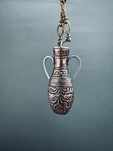 Load image into Gallery viewer, Amphora Pendant with etched hand drawing 4