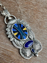 Load image into Gallery viewer, Cloisonné and Lapis Medallion