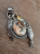 Load image into Gallery viewer, Lodolite Quartz Fish Parable Pendant 2
